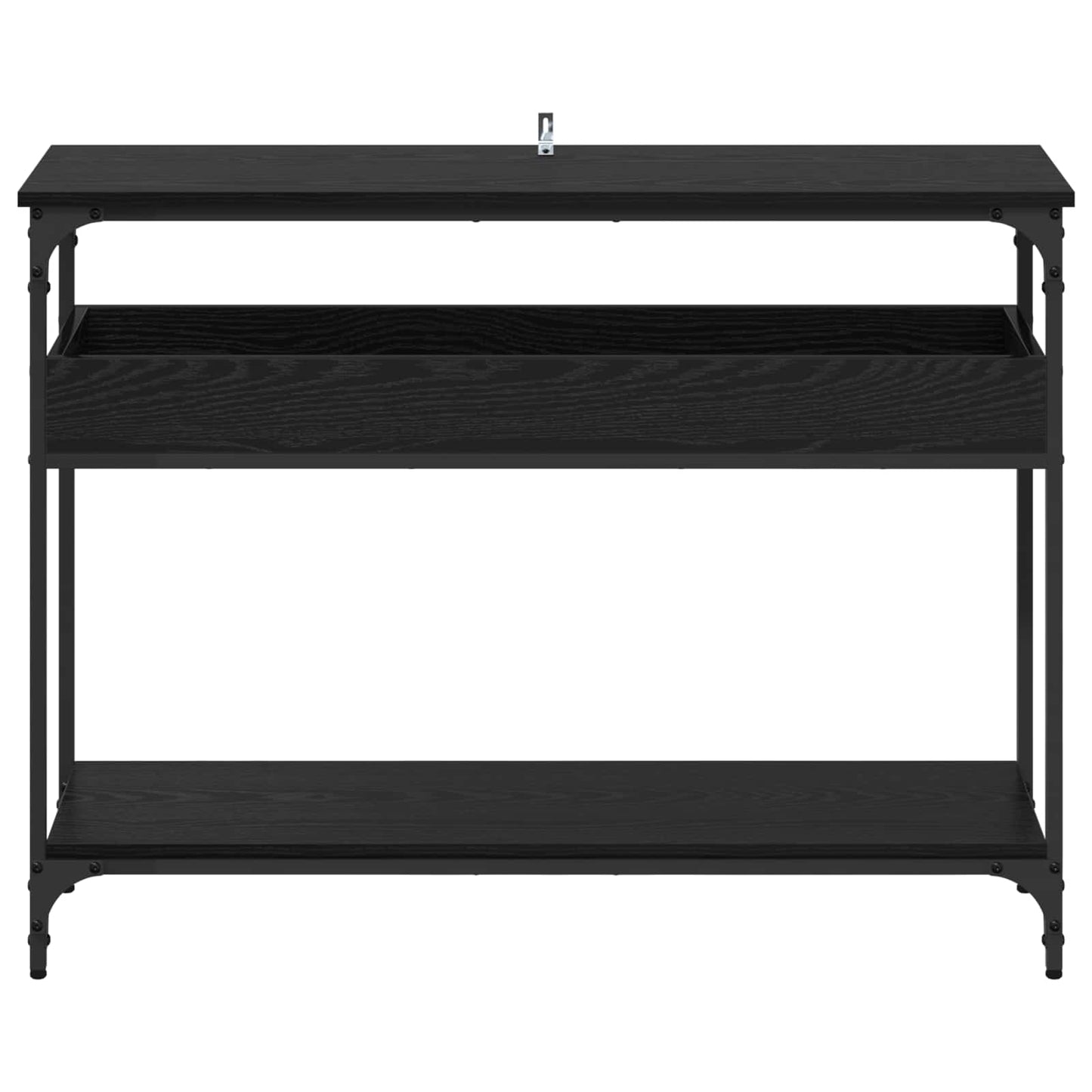 vidaXL Console Table Black oak 100 x 29 x 75 cm Engineered wood