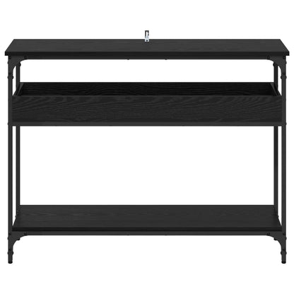 vidaXL Console Table Black oak 100 x 29 x 75 cm Engineered wood