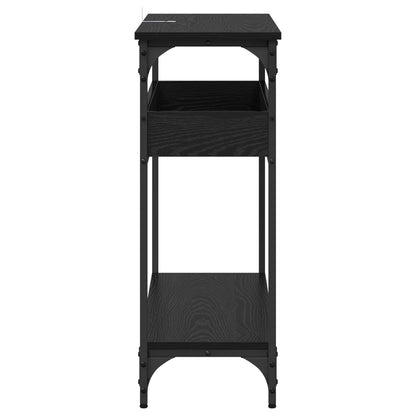 vidaXL Console Table Black oak 100 x 29 x 75 cm Engineered wood