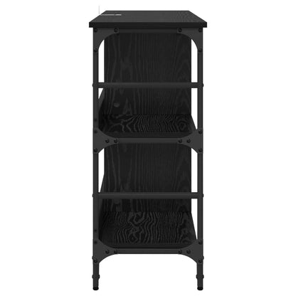 vidaXL Sideboard Black Oak 102 x 32 x 73.5 cm