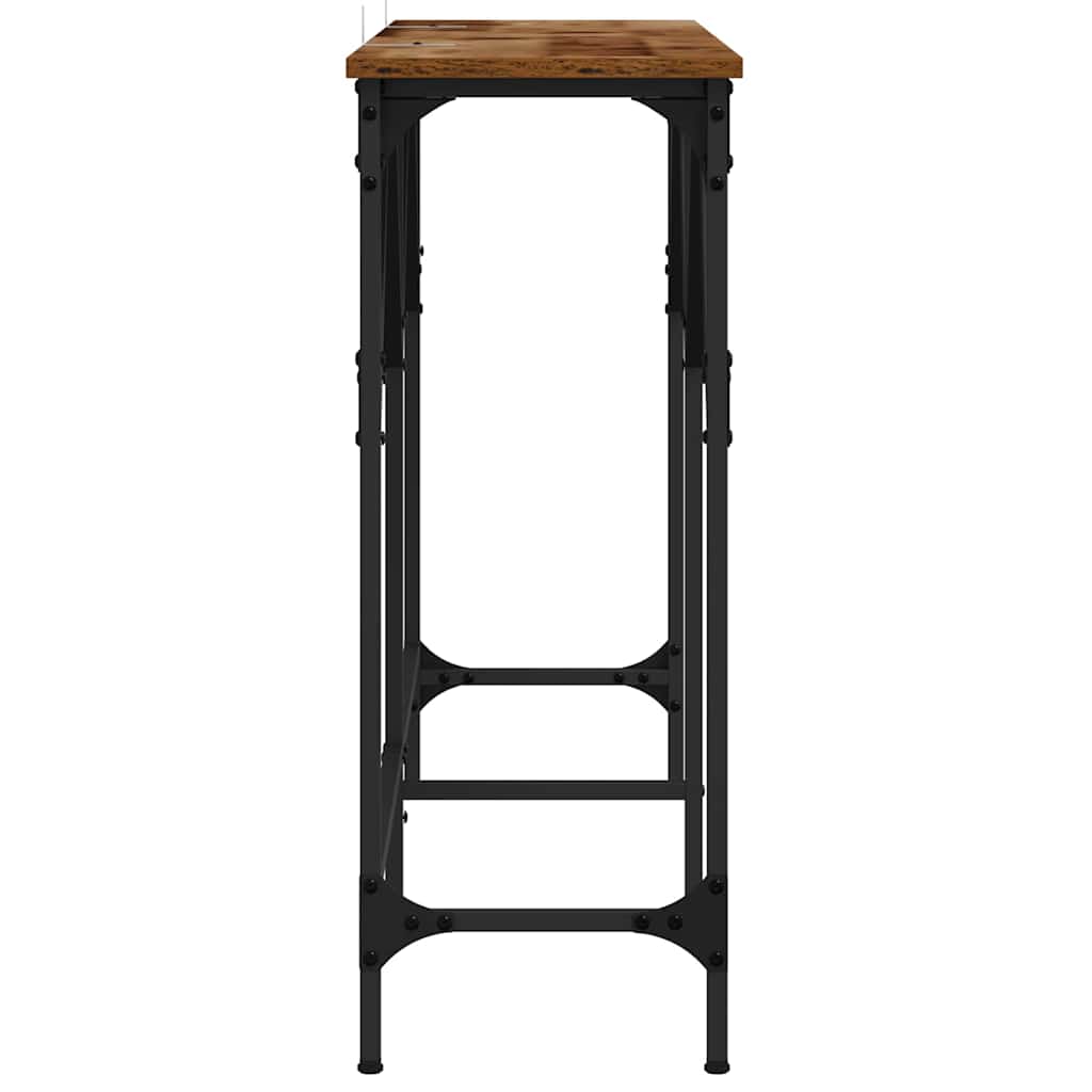 vidaXL Console Table Old Wood 140 x 29 x 75 cm Engineered Wood