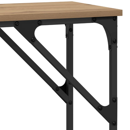 vidaXL Console Table Artisan oak 140 x 29 x 75 cm Engineered Wood