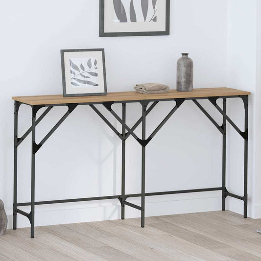 vidaXL Console Table Artisan oak 140 x 29 x 75 cm Engineered Wood