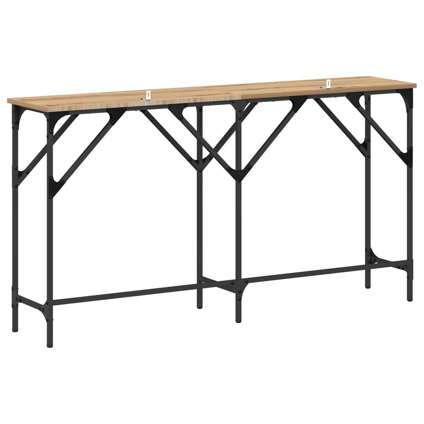vidaXL Console Table Artisan oak 140 x 29 x 75 cm Engineered Wood