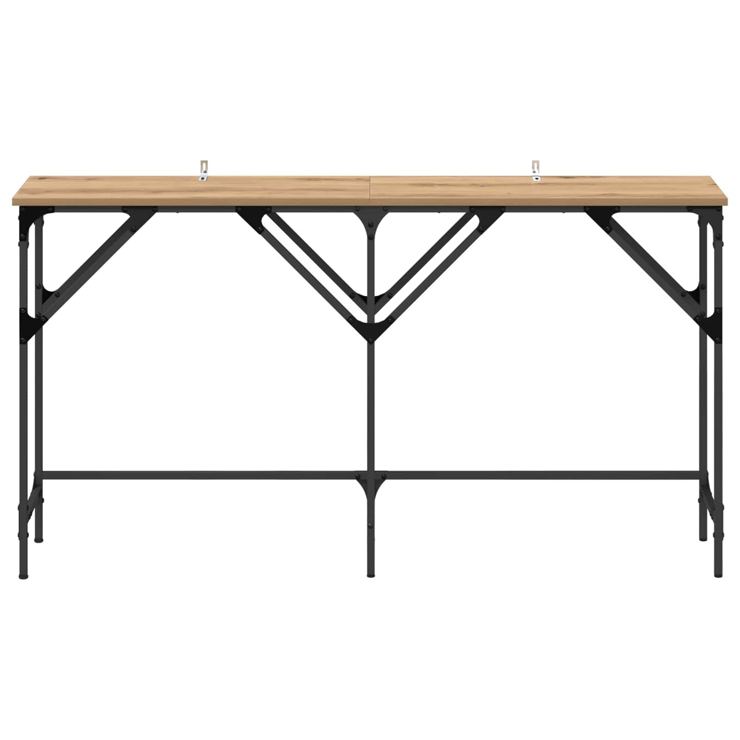 vidaXL Console Table Artisan oak 140 x 29 x 75 cm Engineered Wood