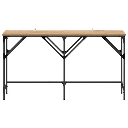 vidaXL Console Table Artisan oak 140 x 29 x 75 cm Engineered Wood