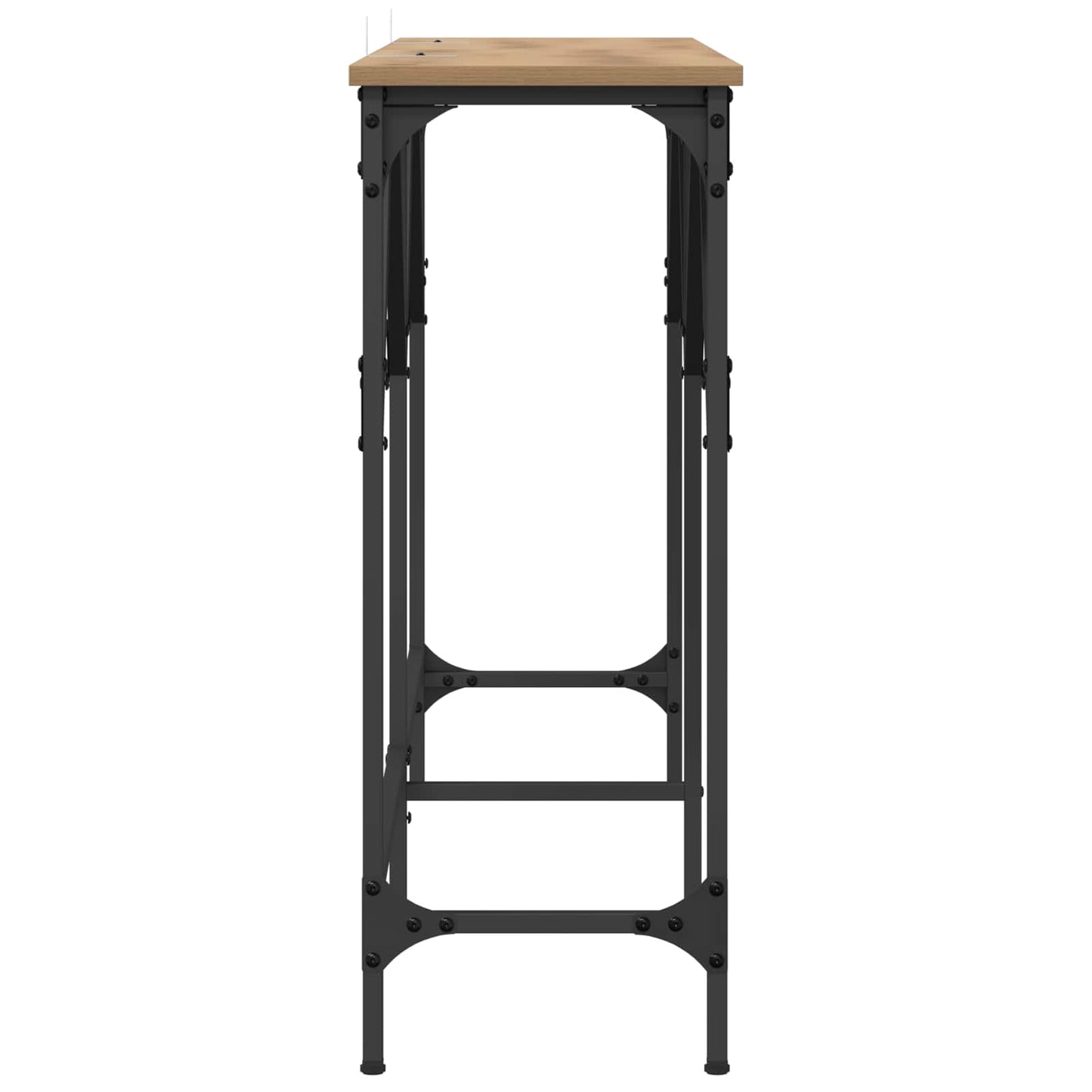 vidaXL Console Table Artisan oak 140 x 29 x 75 cm Engineered Wood