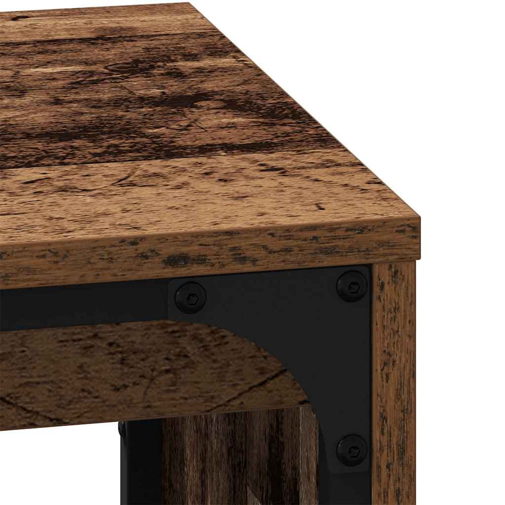 vidaXL Coffee Table 3 pcs Old Wood Engineered wood
