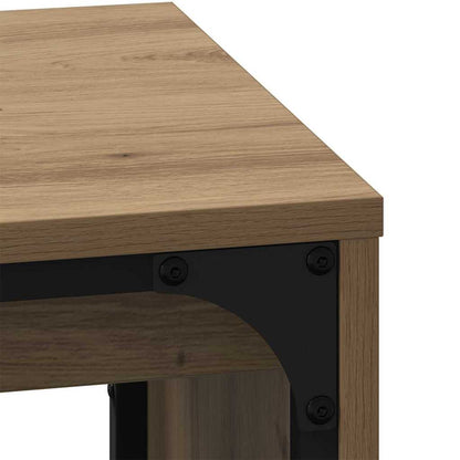 vidaXL Coffee Table 3 pcs Artisan Oak 60 x 35 x 56 cm Engineered wood