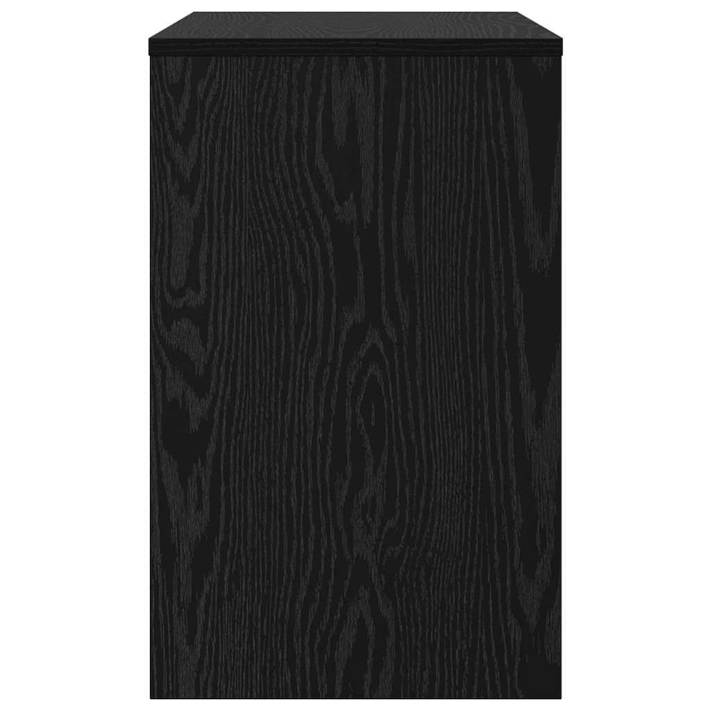 vidaXL Coffee Table 3 pcs Black Oak Engineered wood