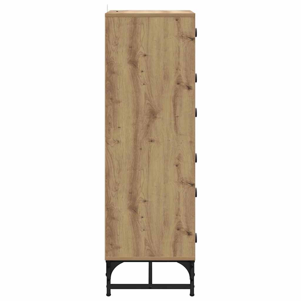 vidaXL Sideboard Artisan Oak 35 x 37 x 117 cm