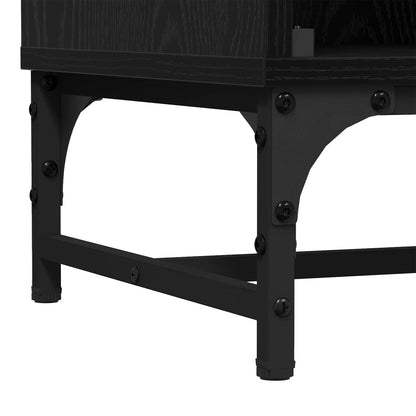 vidaXL Sideboard Black Oak 35 x 37 x 117 cm