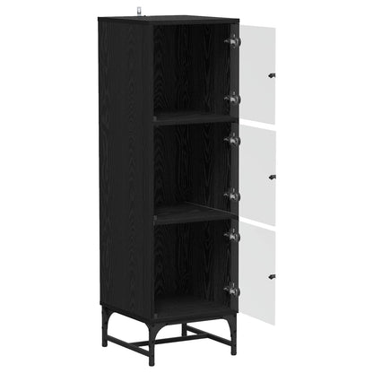vidaXL Sideboard Black Oak 35 x 37 x 117 cm