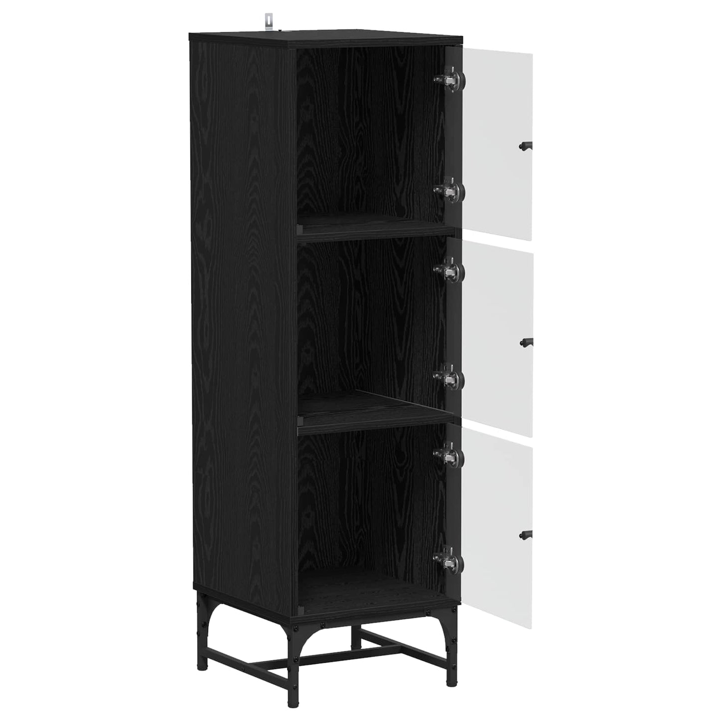 vidaXL Sideboard Black Oak 35 x 37 x 117 cm