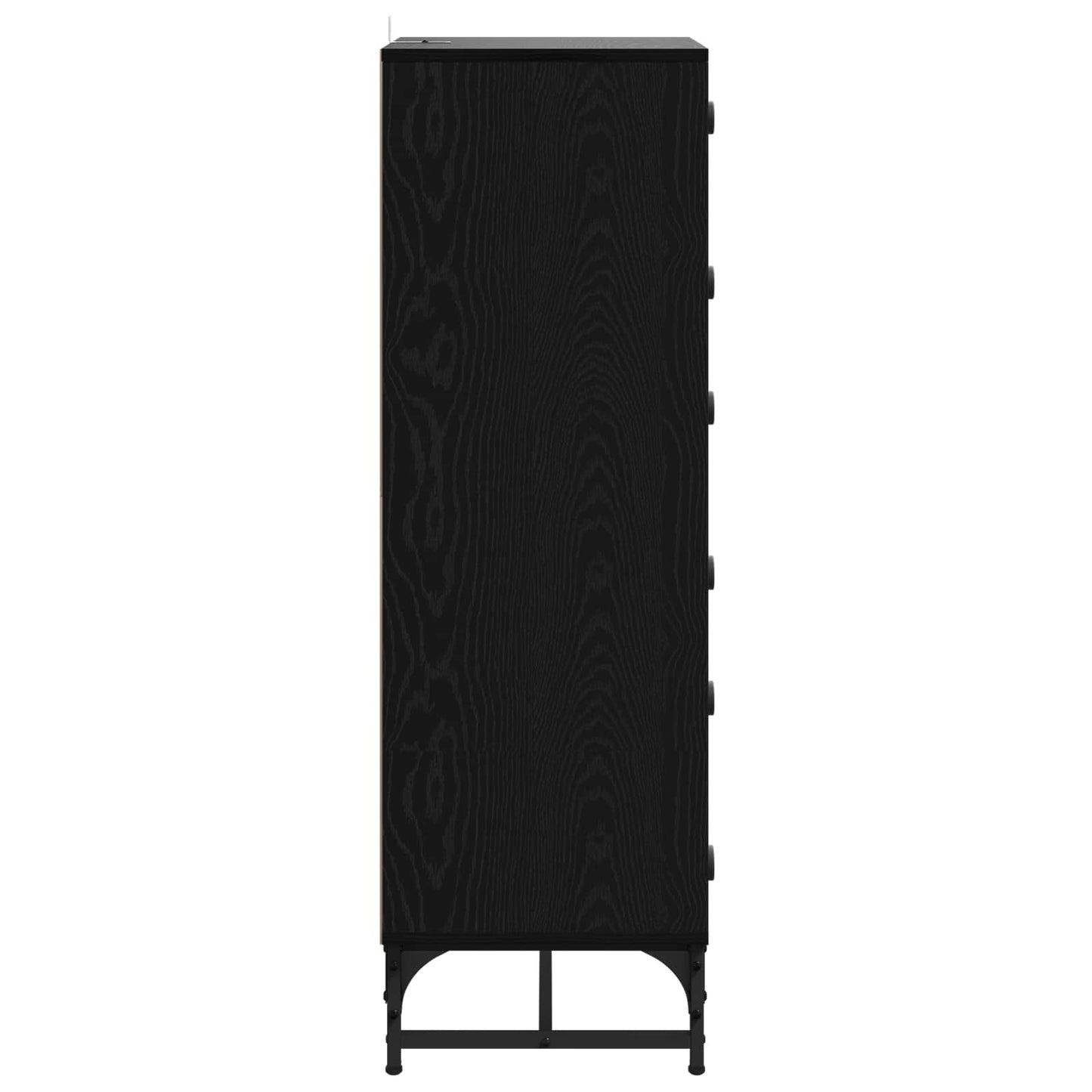 vidaXL Sideboard Black Oak 35 x 37 x 117 cm
