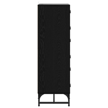 vidaXL Sideboard Black Oak 35 x 37 x 117 cm