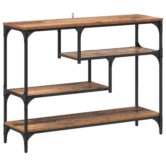 vidaXL Console Table Old Wood 100 x 30 x 75 cm Engineered wood