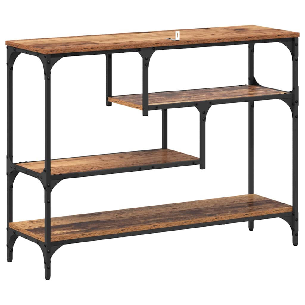vidaXL Console Table Old Wood 100 x 30 x 75 cm Engineered wood