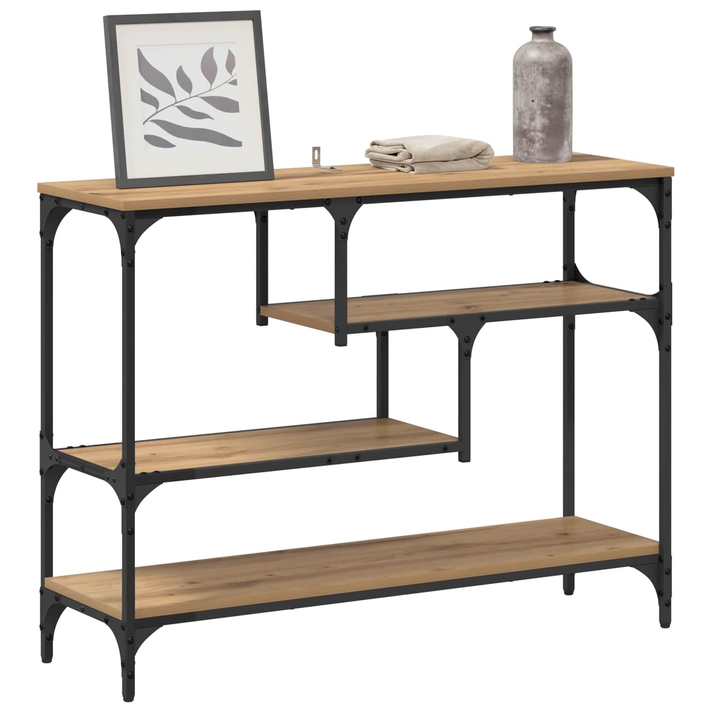 vidaXL Console Table Artisan Oak 100 x 30 x 75 cm Engineered wood
