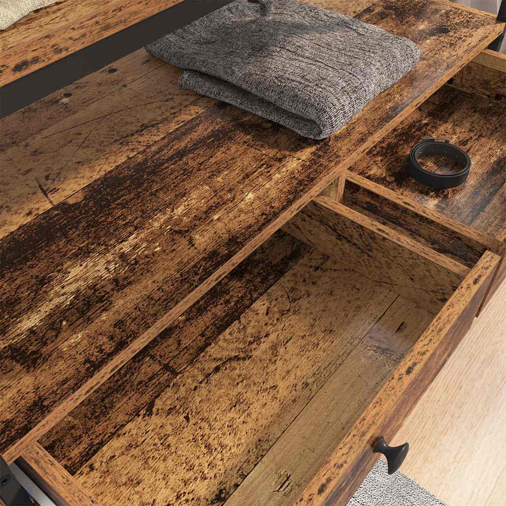 vidaXL Wardrobe with Shelf Old wood 89 x 39 x 184.5 cm Engineered wood