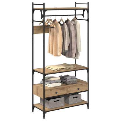 vidaXL Wardrobe Artisan oak 89 x 39 x 184.5 cm Engineered wood