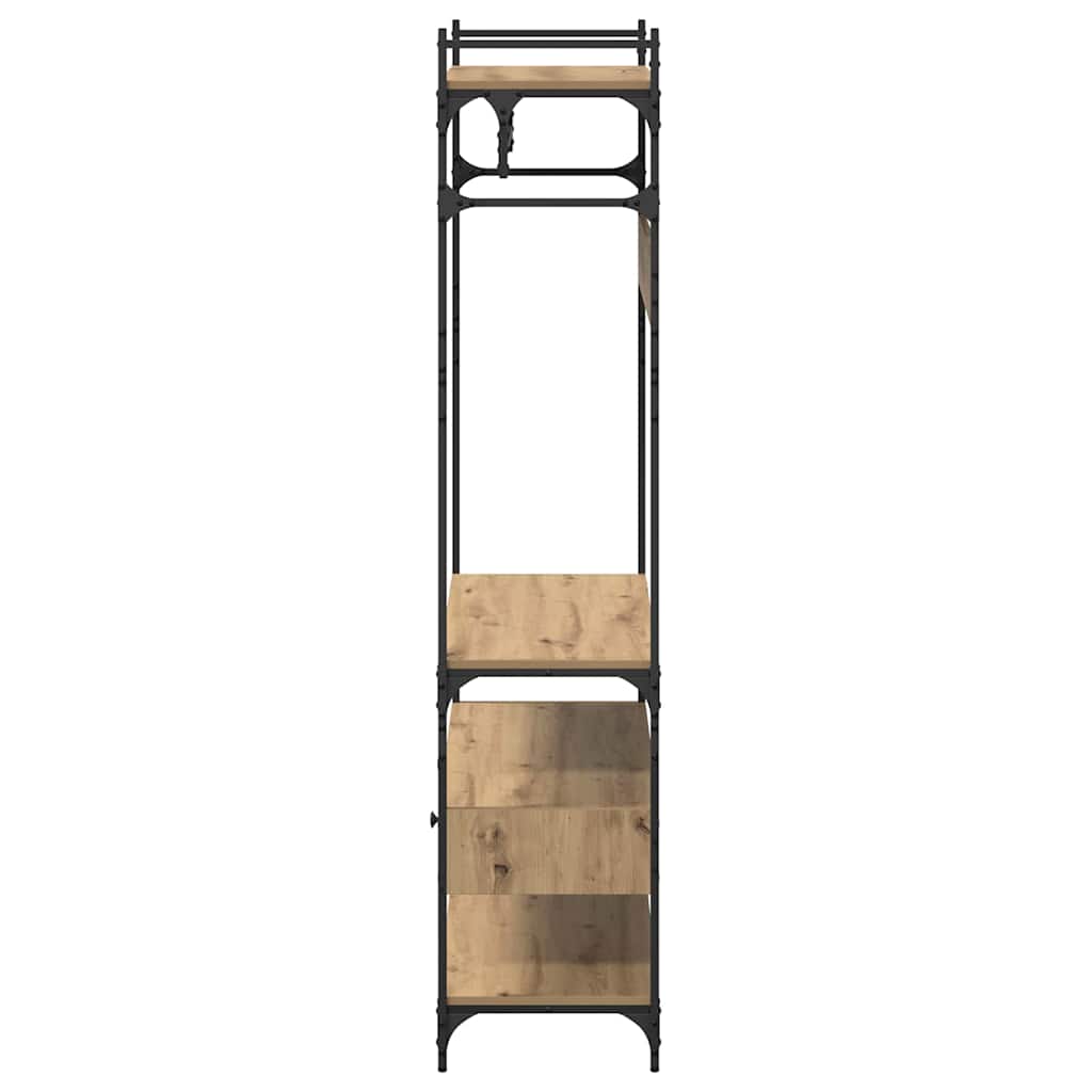 vidaXL Wardrobe Artisan oak 89 x 39 x 184.5 cm Engineered wood