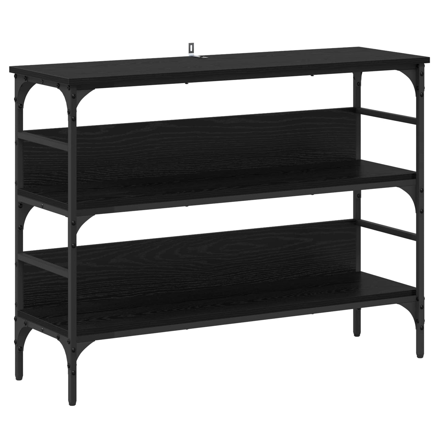 vidaXL Console Table Black oak 100 x 32 x 75 cm Engineered wood