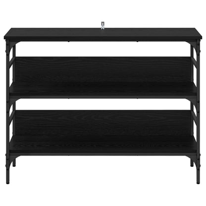 vidaXL Console Table Black oak 100 x 32 x 75 cm Engineered wood