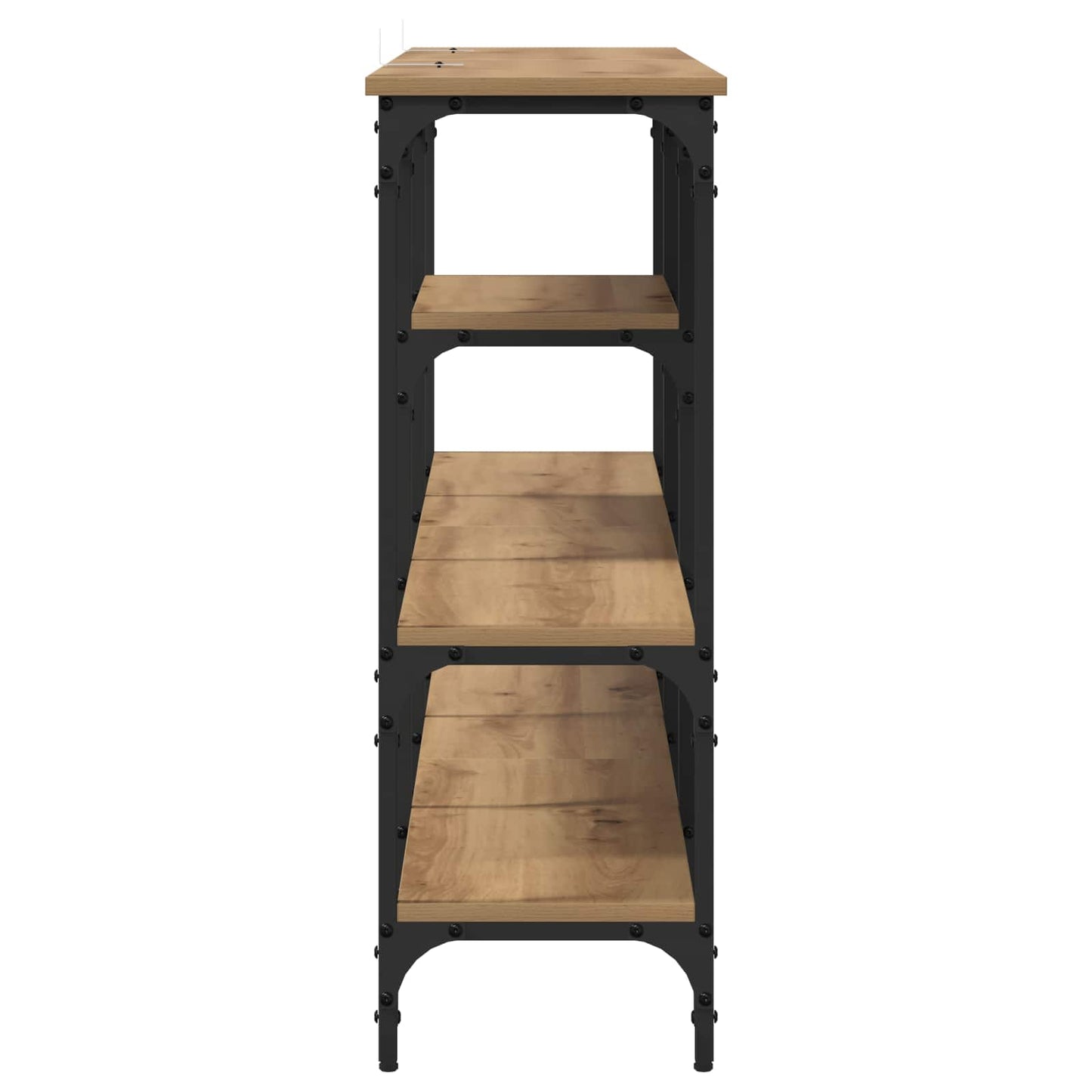 vidaXL Console Table Artisan oak 160 x 29 x 80 cm Engineered wood