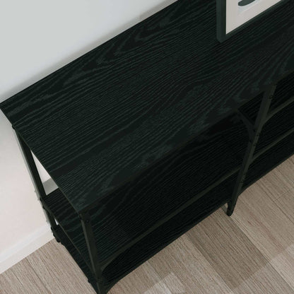 vidaXL Console Table Black oak 160 x 29 x 80 cm Engineered wood
