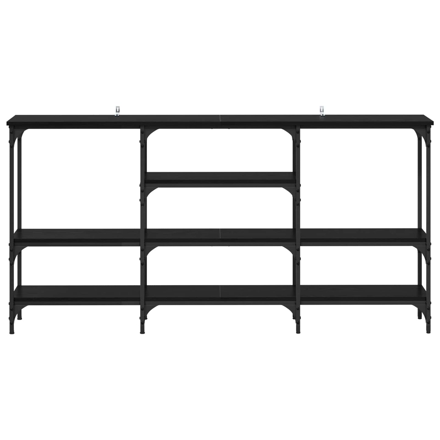 vidaXL Console Table Black oak 160 x 29 x 80 cm Engineered wood