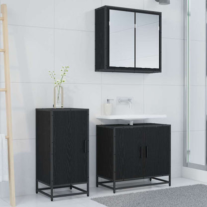 vidaXL Sideboard Black Oak 35.5 x 35 x 76 cm