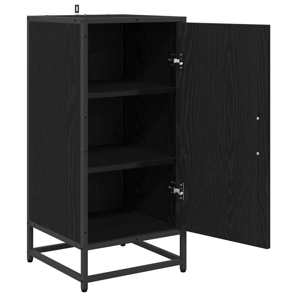 vidaXL Sideboard Black Oak 35.5 x 35 x 76 cm