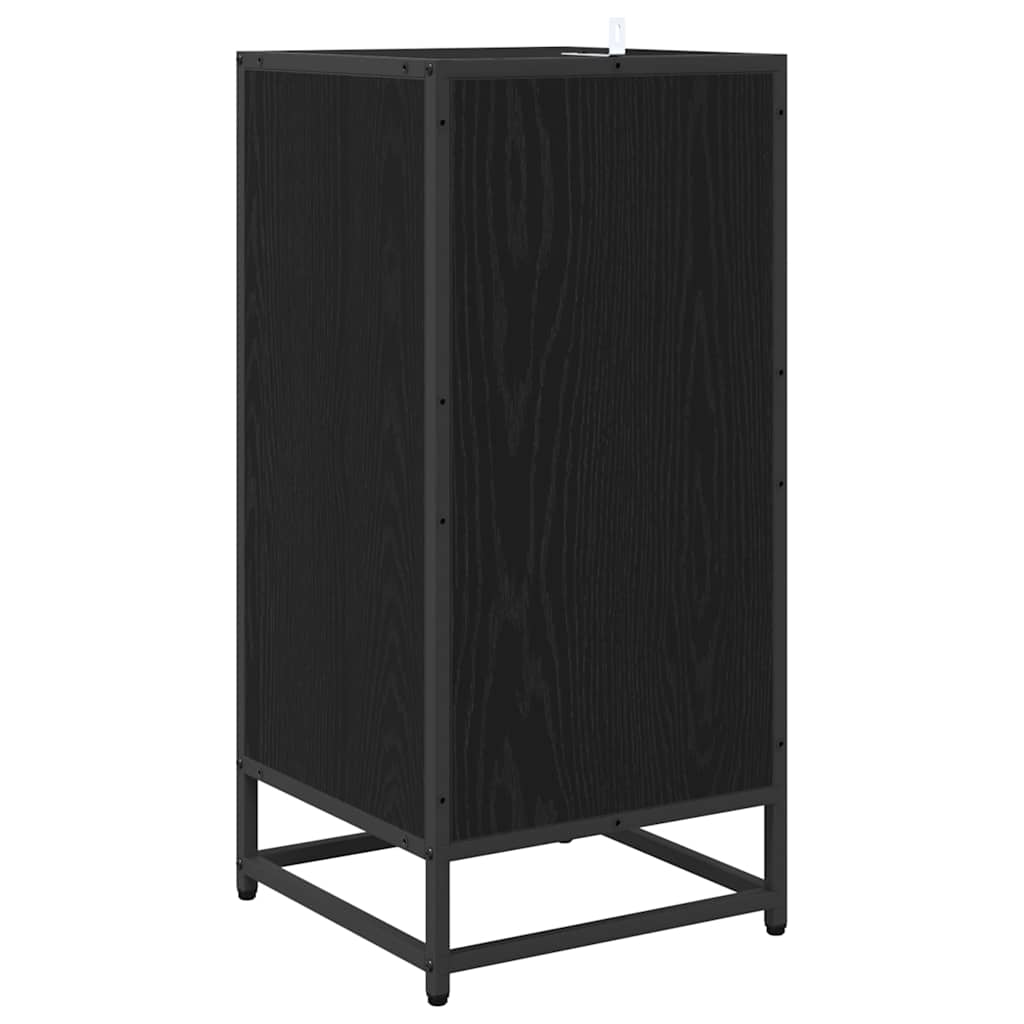 vidaXL Sideboard Black Oak 35.5 x 35 x 76 cm