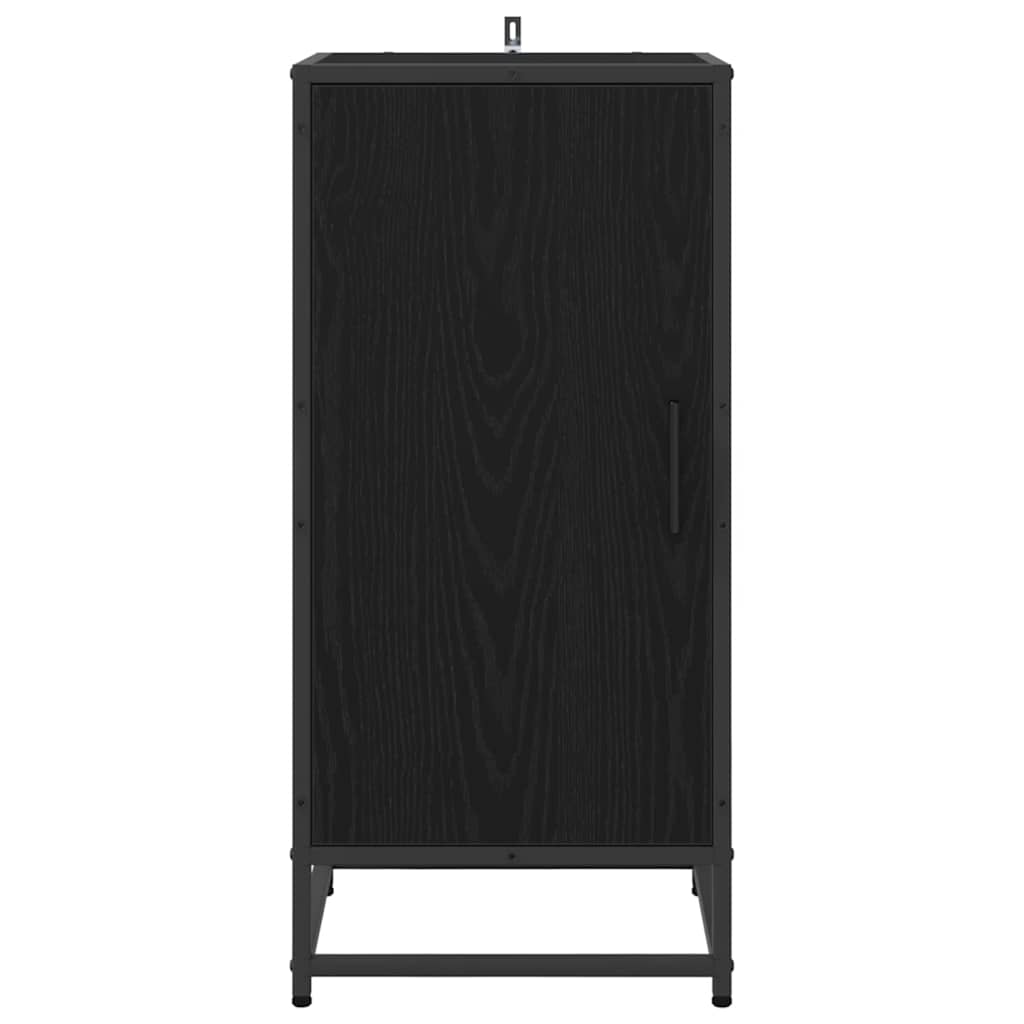 vidaXL Sideboard Black Oak 35.5 x 35 x 76 cm