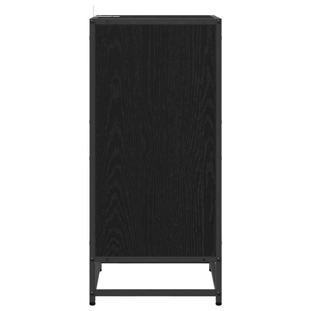vidaXL Sideboard Black Oak 35.5 x 35 x 76 cm