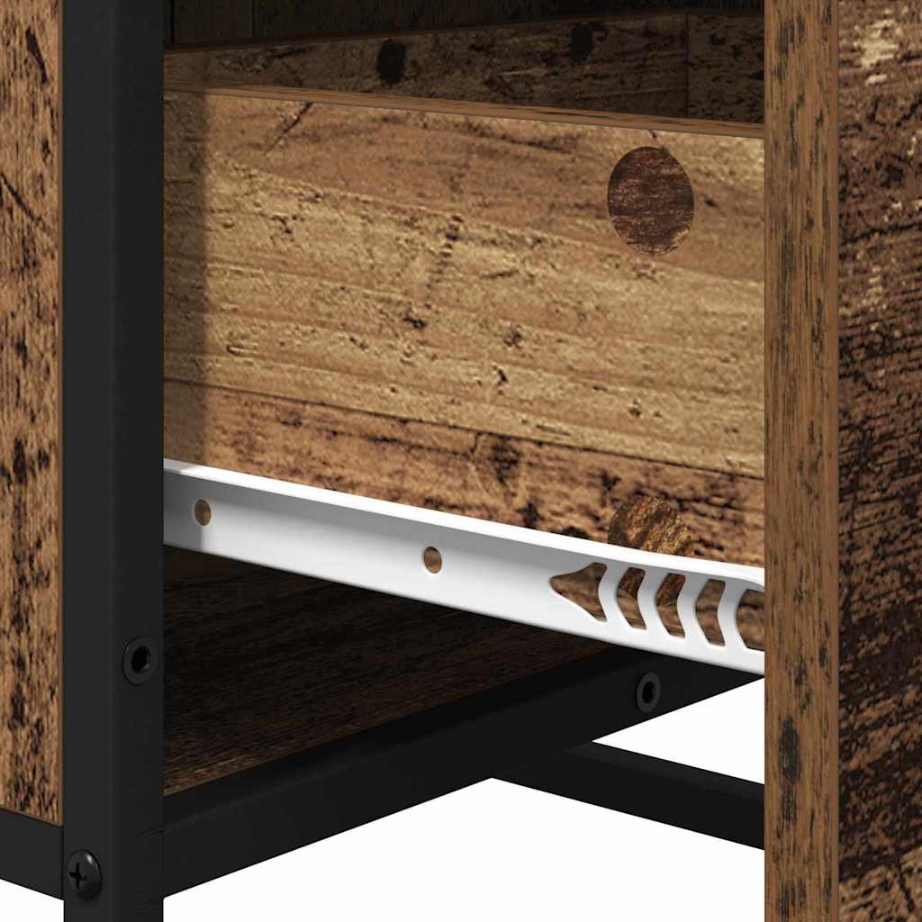 vidaXL Sideboard Old Wood 35.5 x 35 x76 cm