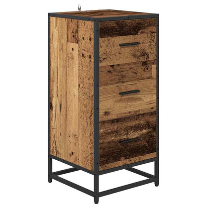 vidaXL Sideboard Old Wood 35.5 x 35 x76 cm