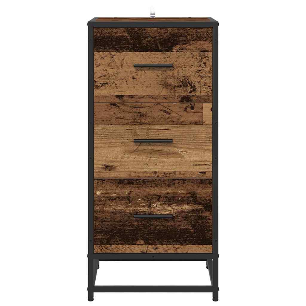vidaXL Sideboard Old Wood 35.5 x 35 x76 cm