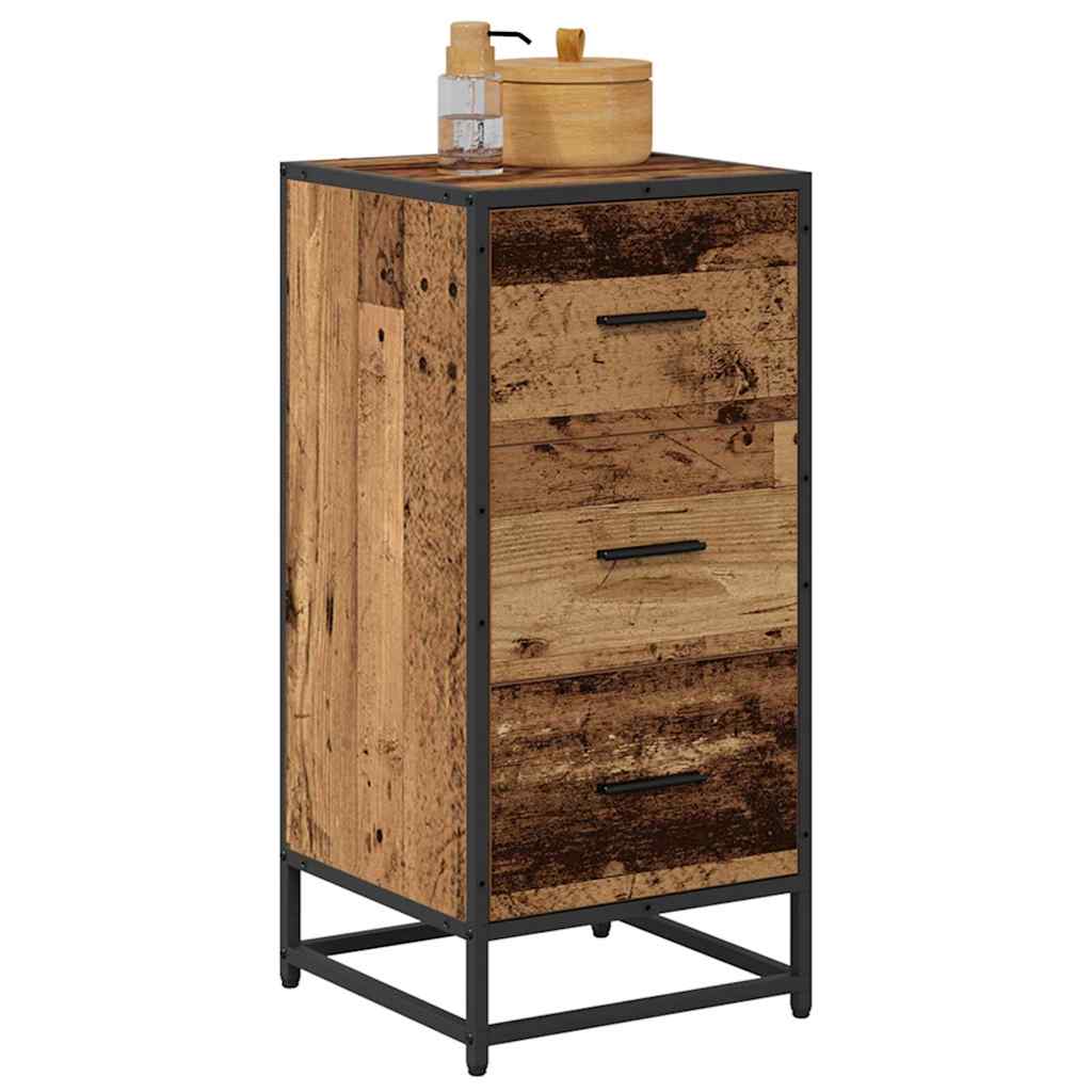 vidaXL Sideboard Old Wood 35.5 x 35 x76 cm