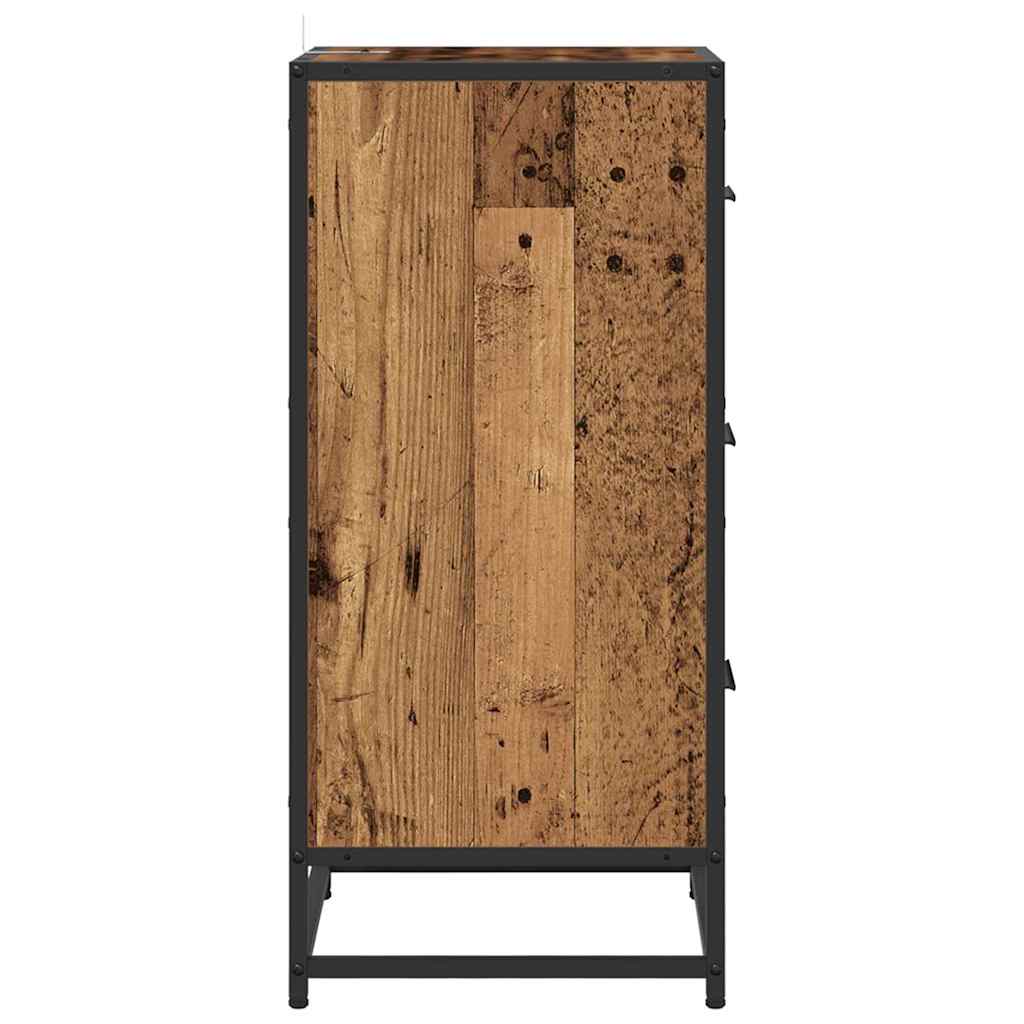 vidaXL Sideboard Old Wood 35.5 x 35 x76 cm