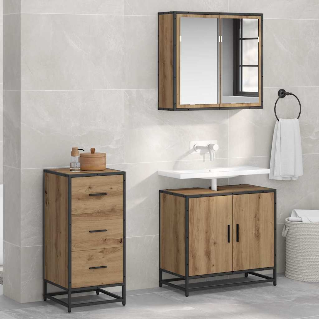 vidaXL Sideboard Artisan Oak 35.5 x 35 x76 cm