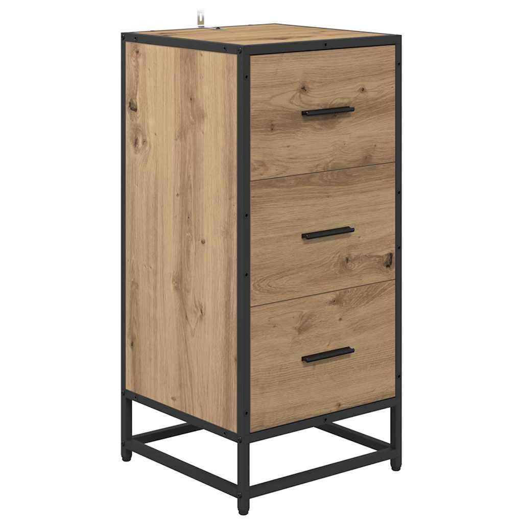 vidaXL Sideboard Artisan Oak 35.5 x 35 x76 cm