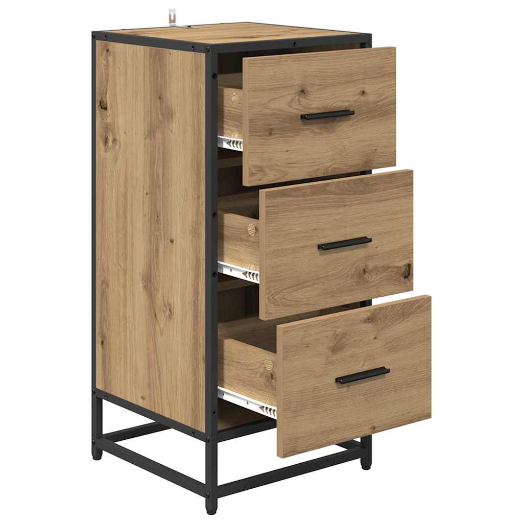 vidaXL Sideboard Artisan Oak 35.5 x 35 x76 cm
