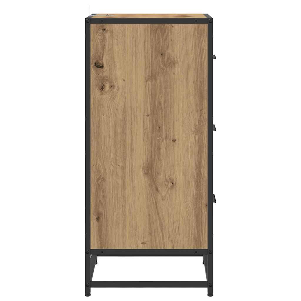 vidaXL Sideboard Artisan Oak 35.5 x 35 x76 cm
