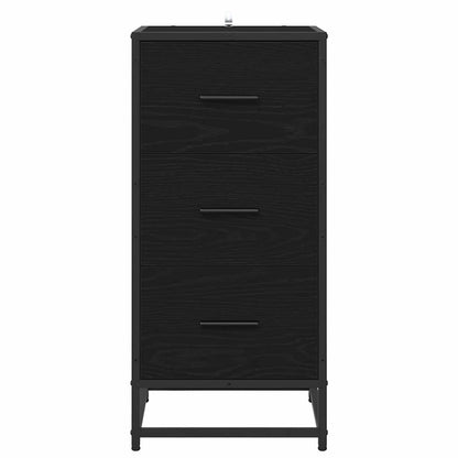 vidaXL Sideboard Black Oak 35.5 x 35 x76 cm