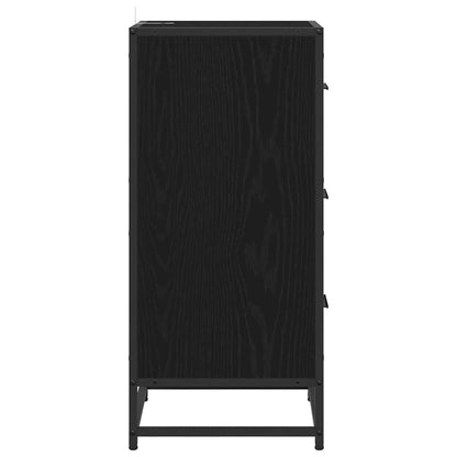vidaXL Sideboard Black Oak 35.5 x 35 x76 cm