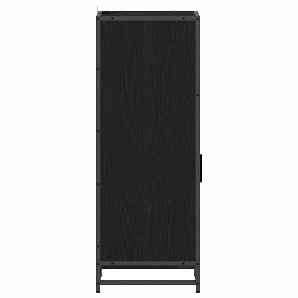 vidaXL Bathroom Furniture Set with Shelf Black Oak 35 x 37.5 x 100 cm