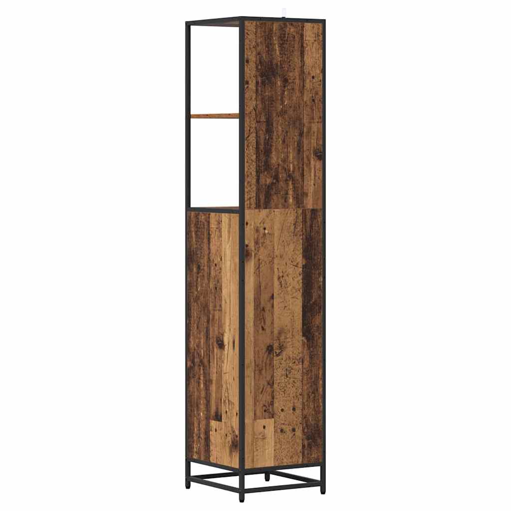 vidaXL Bathroom Furniture Set with Drawer Old Wood 35 x 37.5 x 166 cm