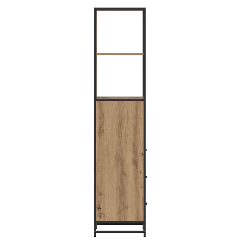 vidaXL Bathroom Furniture Set Artisan Oak 35 x 37.5 x 166 cm